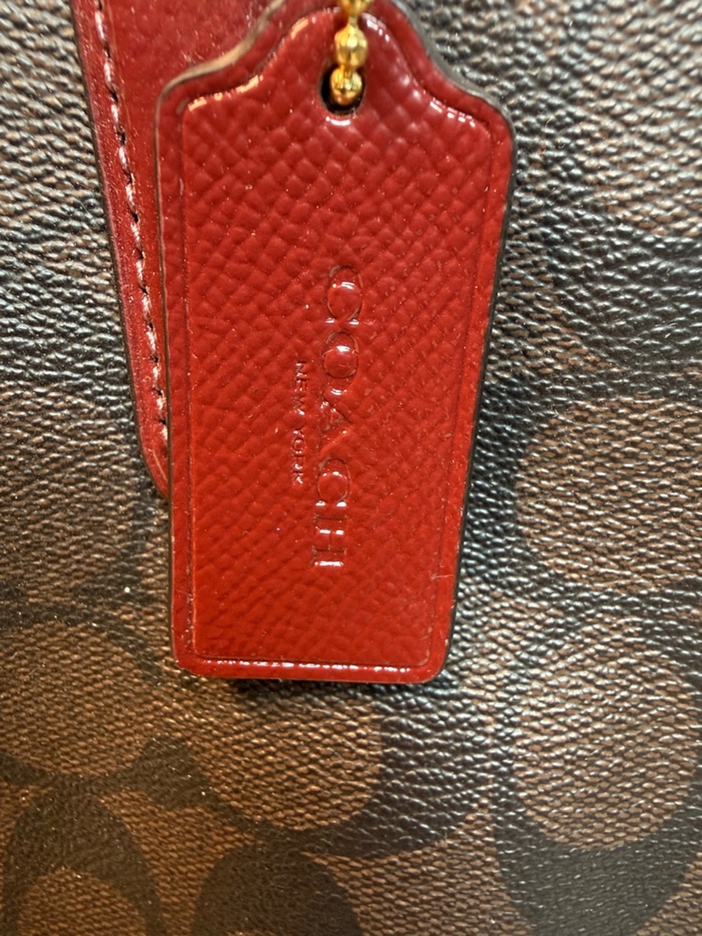 Coach Sage Carryall Signature Brown Wine - Picture 2 of 11